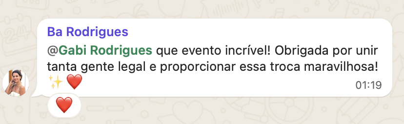 WhatsApp feedback 1 - Grupo G.I.N.G.A