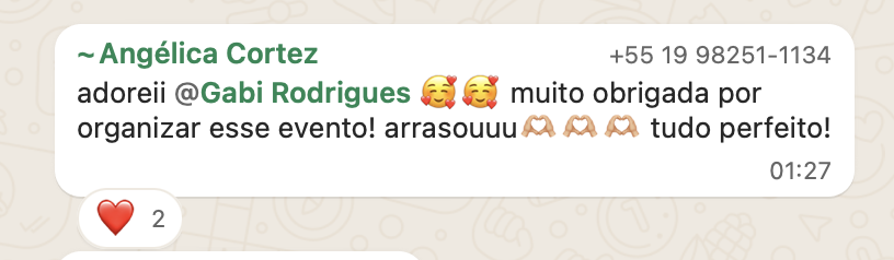 WhatsApp feedback 2 - Grupo G.I.N.G.A