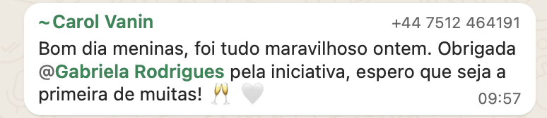WhatsApp feedback 5 - Grupo G.I.N.G.A